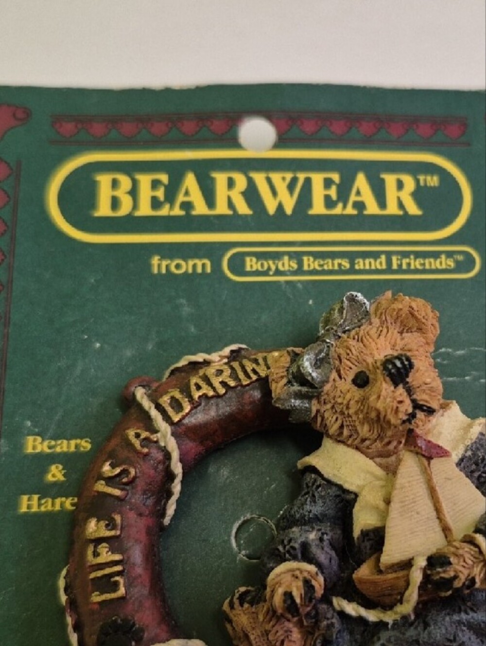 BearWear Boyds Bears Adventure Bear Pin - Brown, Green, Red - Picture 5 of 6